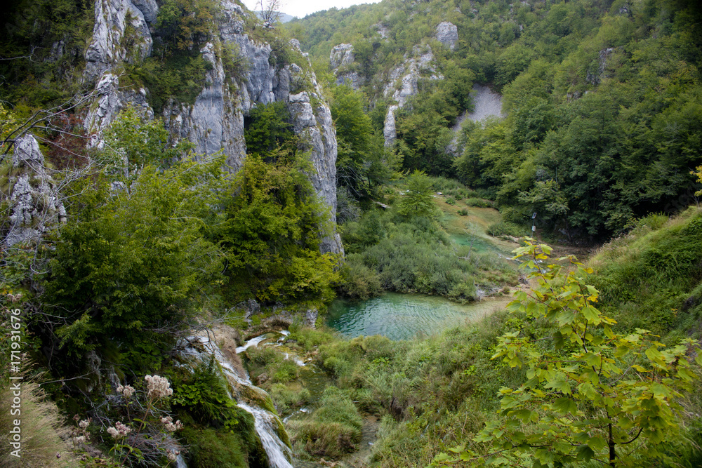 Wasserfälle in Kroatien an den Plitvicer Seen Wasserfälle in Kroatien an den Plitvicer Seen