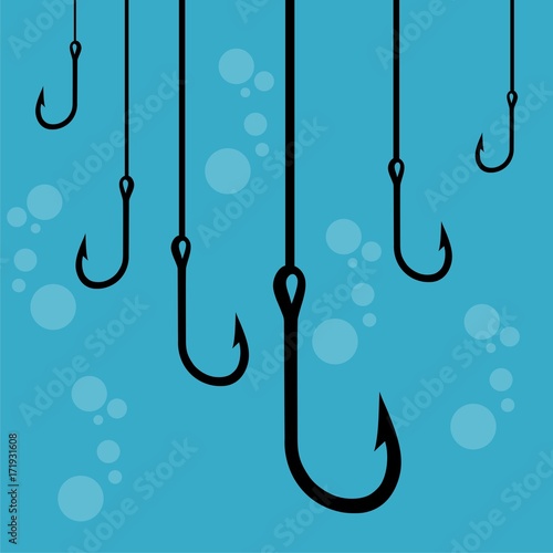 Fishing Hooks black 