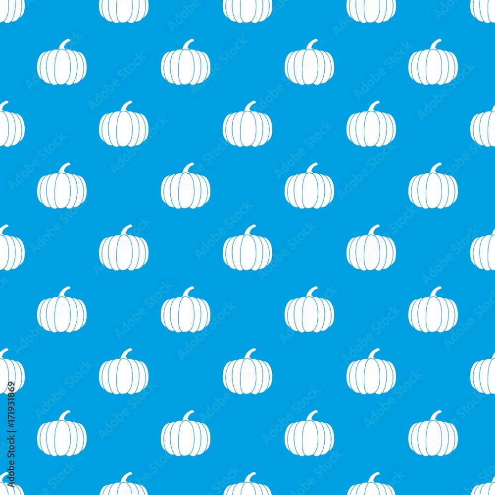 Pumpkin pattern seamless blue Pumpkin pattern seamless blue