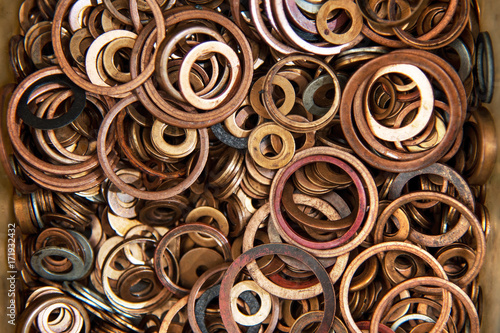 Copper sealing washers of high pressure