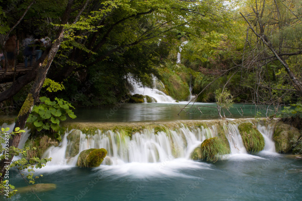 Wasserfälle in Kroatien an den Plitvicer Seen Wasserfälle in Kroatien an den Plitvicer Seen