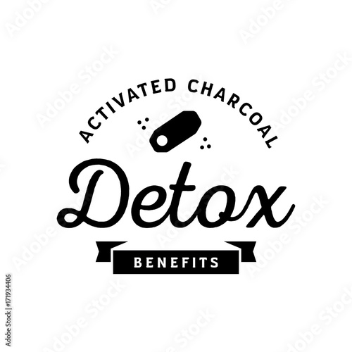 detox benefits of activated charcoal logo