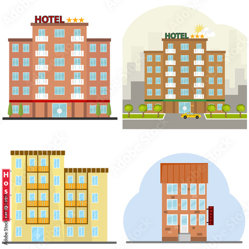 Hotel, a hotel suite, a hostel, a place to stay overnight.
