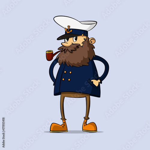 captain with a pipe