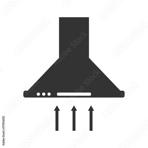 Cooker hood, kitchen hood icon
