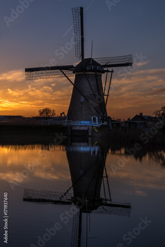 The Windmills of Kinderdijk, a dutch World Heritage