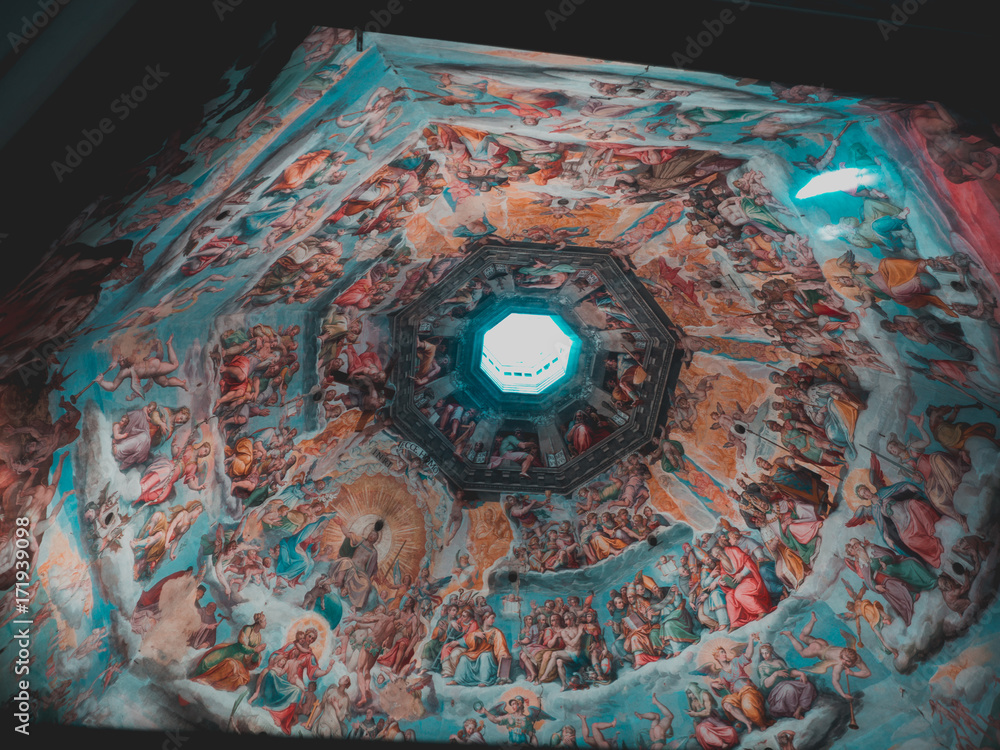Kuppel des Florenzer Dom von Innen, Santa Maria del Fiore