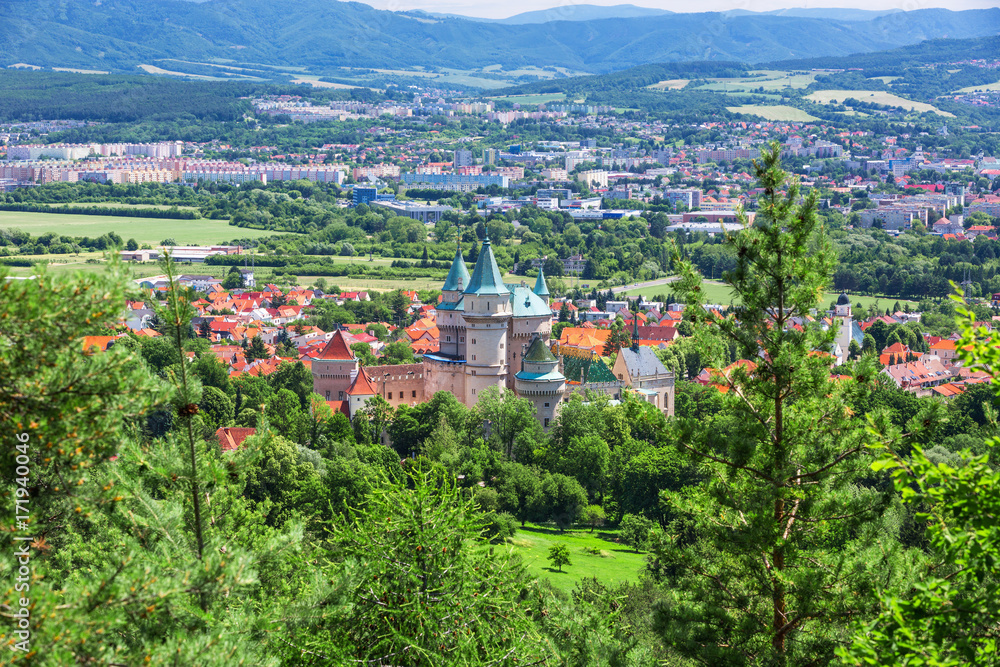 Romantic and beautiful Bojnice castle,UNESCO heritage (1103),Slovakia