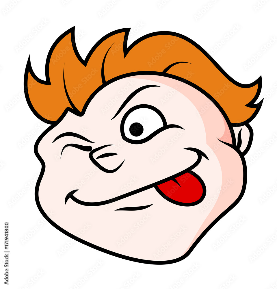 Cartoon Teasing Face Expression Cartoon Teasing Face Expression