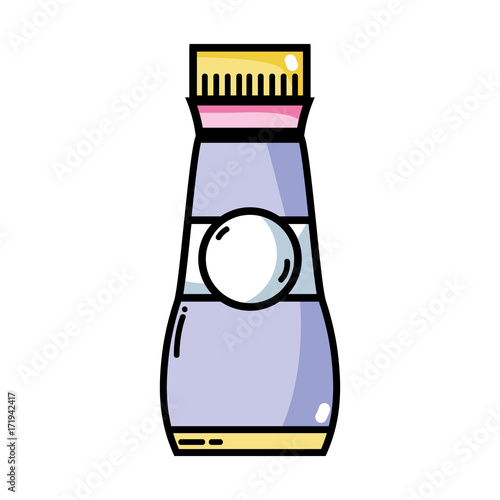 liquit detergent in bottle design to clean vector illustration