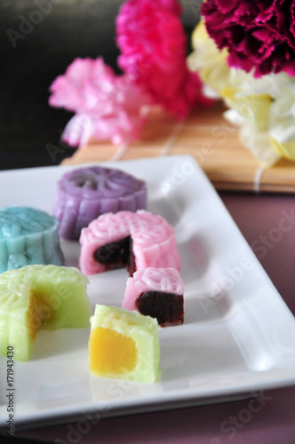 Various Flavor of Snow Skin Mooncake