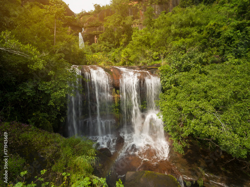Amazing beautiful waterfall in Nakhonphanom province  Thailand