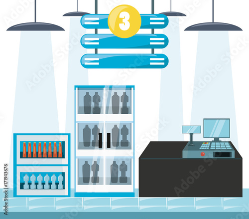 supermarket shelves design