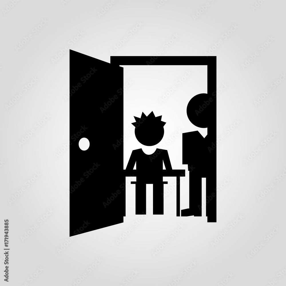Classroom Door And Student And Teacher Vector Icon Entry To Class Room School Icon Classroom Symbol Student And Teacher School Or Education Icon Entry To Classroom Vector Stock Vector Adobe Stock Classroom Door And Student And Teacher Vector Icon Entry To Class Room School Icon Classroom Symbol Student And Teacher School Or Education Icon Entry To Classroom Vector Stock Vector Adobe Stock