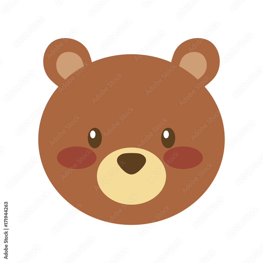forest bear animal predator wild mammal vector illustration forest bear animal predator wild mammal vector illustration
