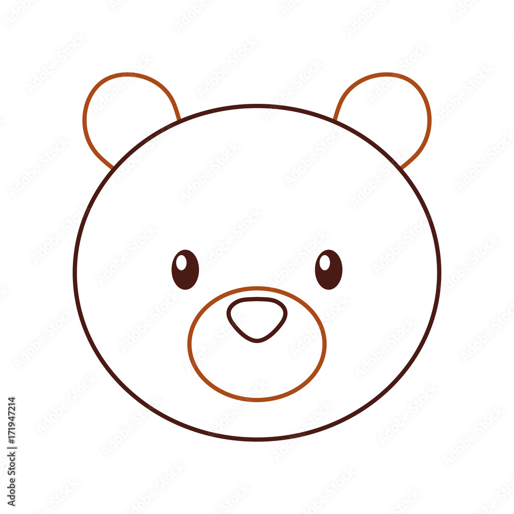 Fototapeta premium forest bear animal predator wild mammal vector illustration