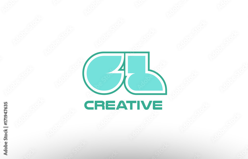 pastel green alphabet letter gl g l combination joint logo comany icon pastel green alphabet letter gl g l combination joint logo comany icon