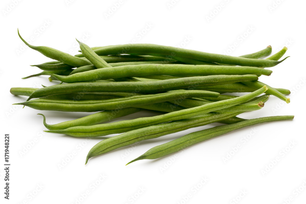 Green beans isolated on a white background. Green beans isolated on a white background.