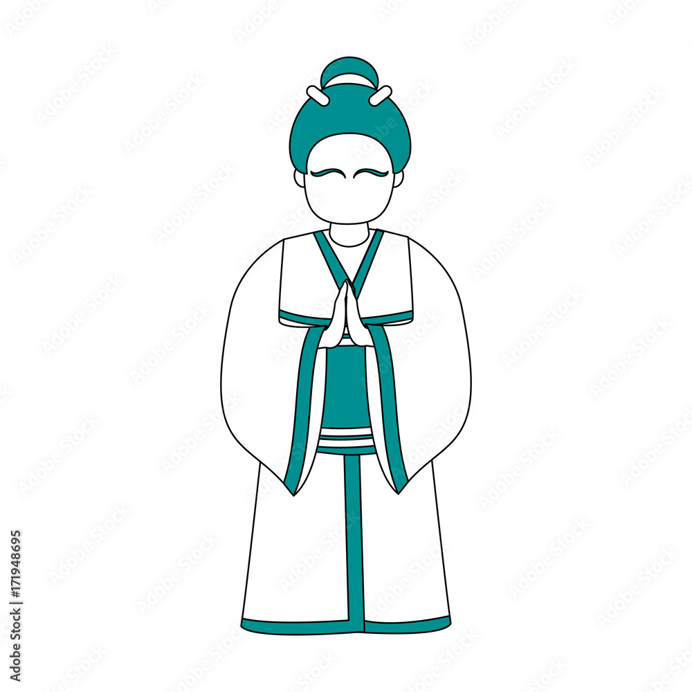 geisha japan related icon image vector illustration design geisha japan related icon image vector illustration design