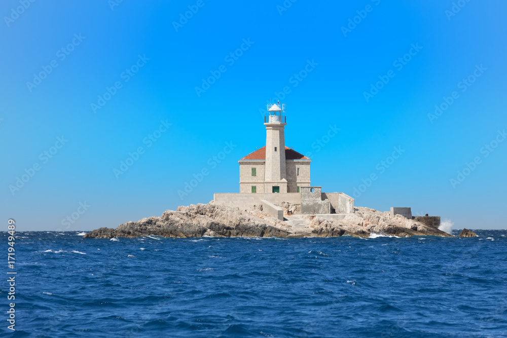 old lighthouse, Adriatic sea
