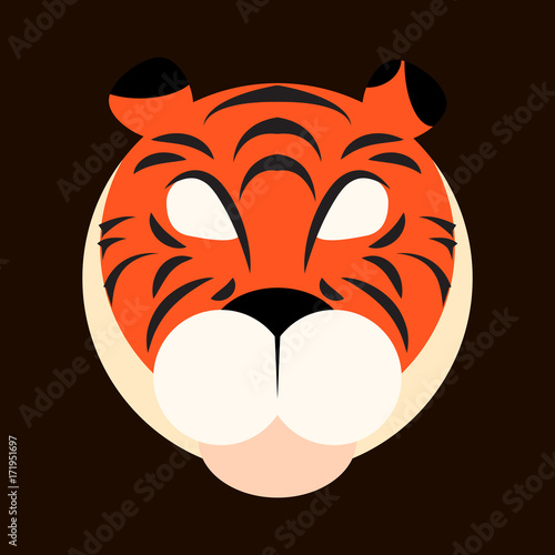 Fototapeta Naklejka Na Ścianę i Meble -  Icon of a tiger