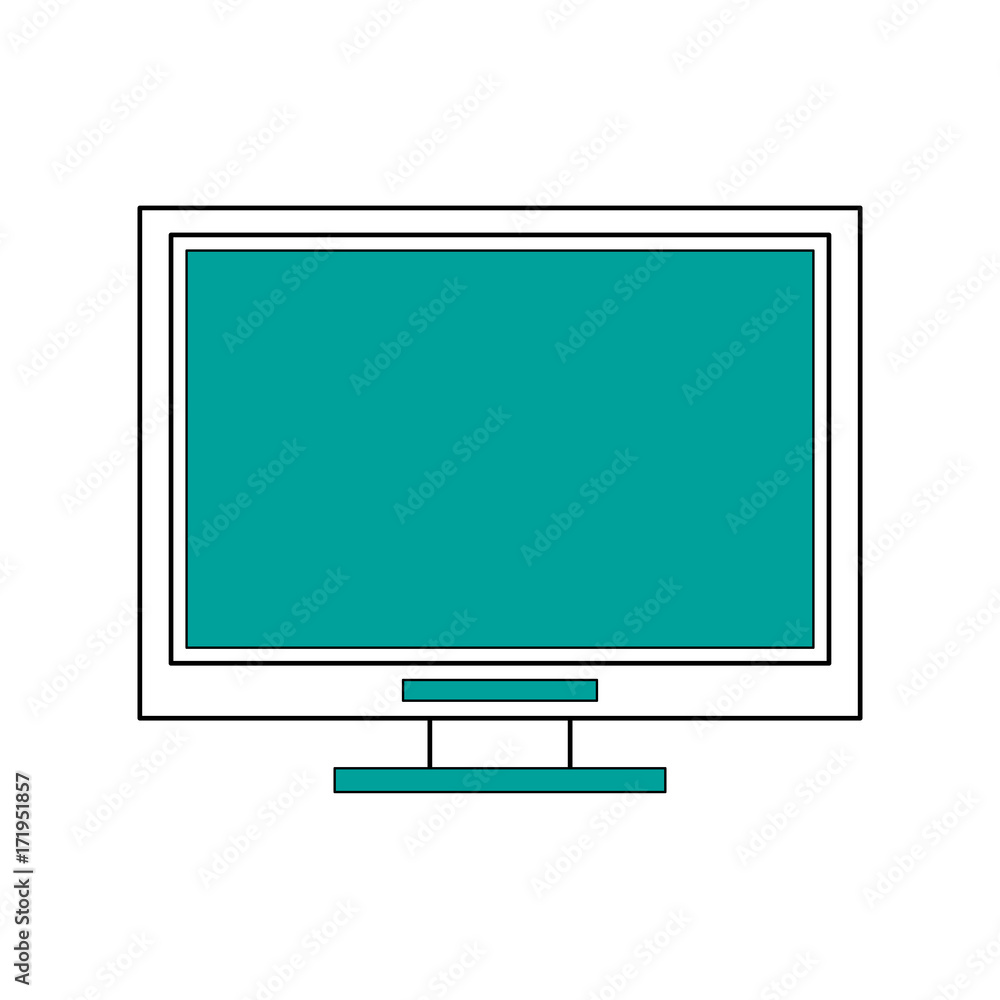 computer monitor con image vector illustration design computer monitor con image vector illustration design