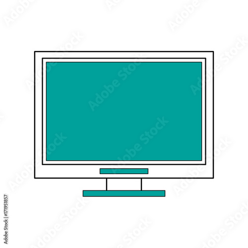 computer monitor con image vector illustration design