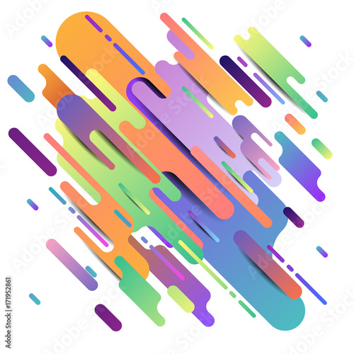 Abstract color shapes