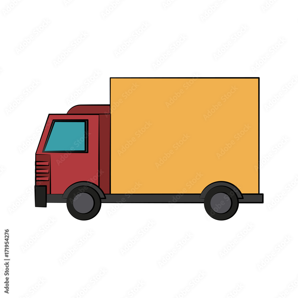 delivery truck icon image vector illustration design 