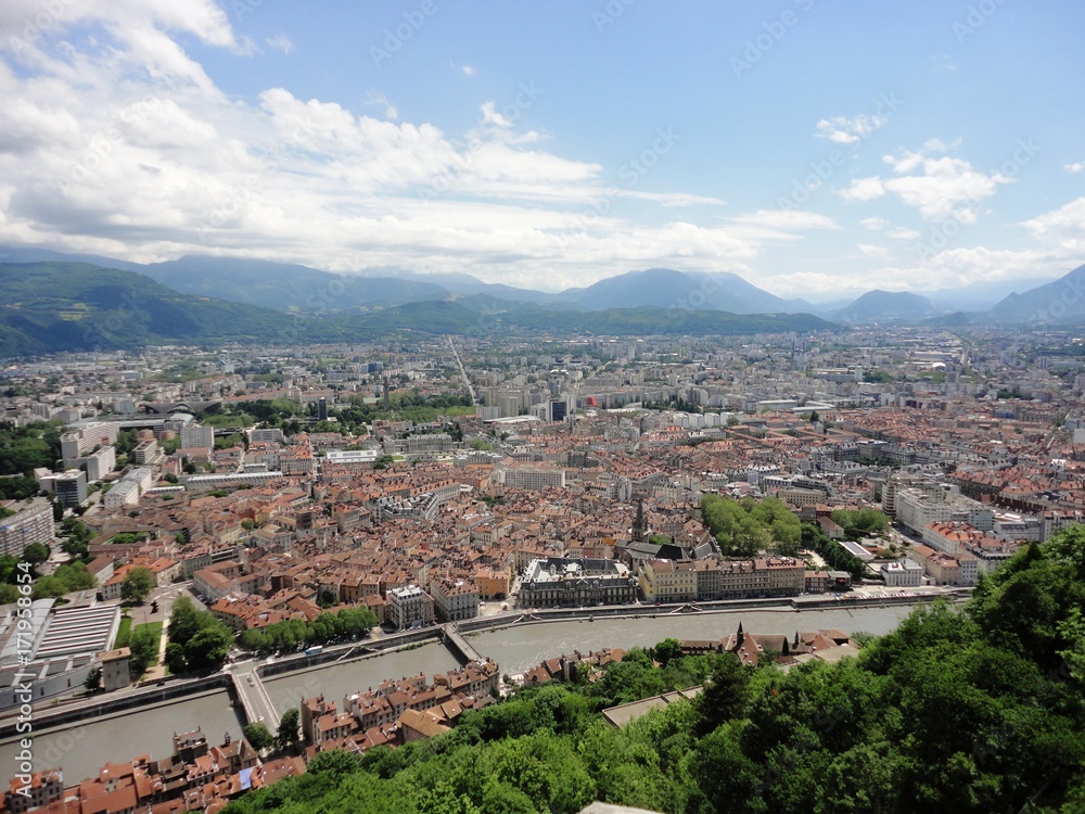 Grenoble vue de la Bastille