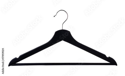 Black coat hanger photo