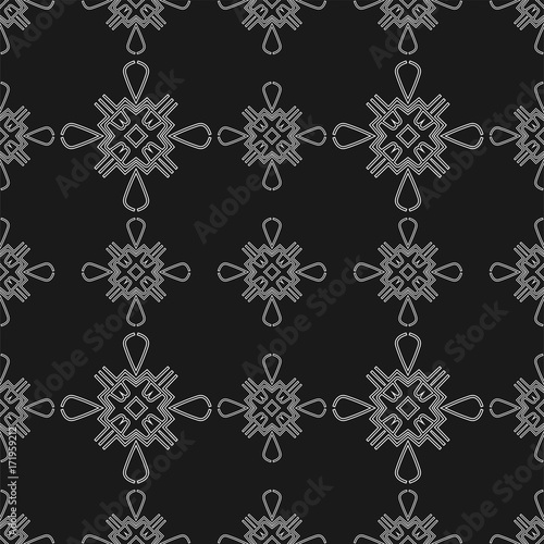 Seamless abstract ornamental pattern. Template for design