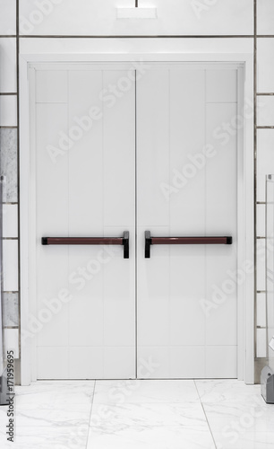 gate , white door conceptual