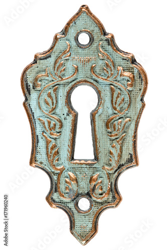 Obraz na płótnie The keyhole, decorative design element, isolated on white background w salonie