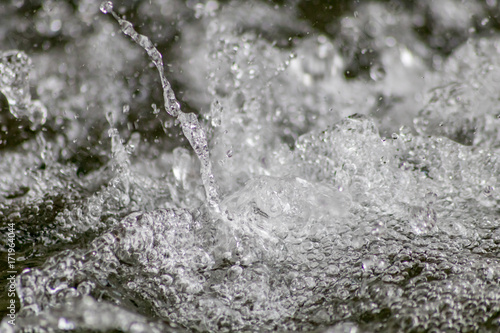 Splash of water during rain
