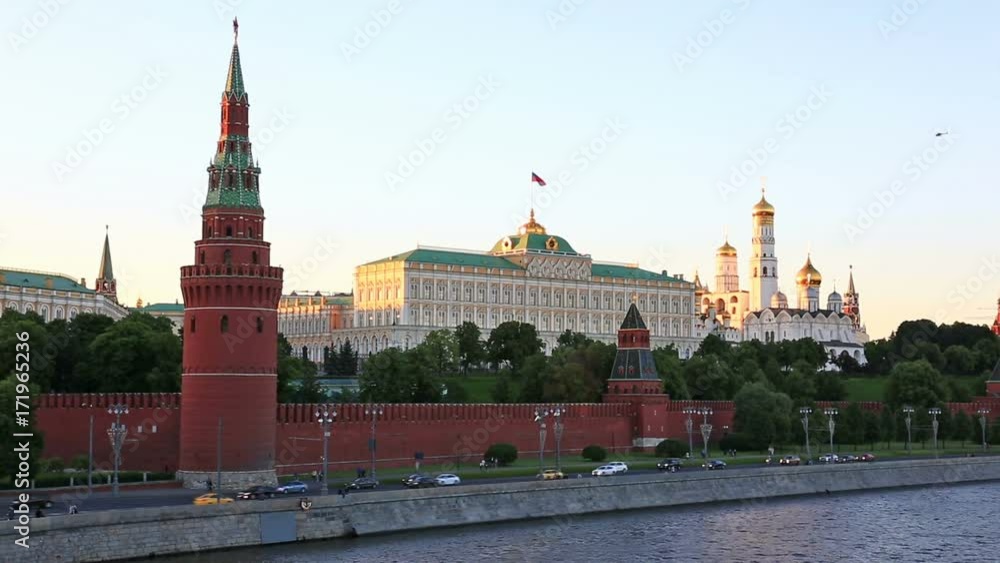 View of the center of Moscow - Moscow Kremlin. The name View of the center of Moscow - Moscow Kremlin. The name