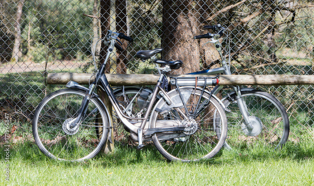 Electric bicycle, modern bike mostly used by seniors