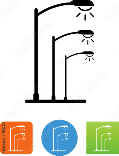 Street Lights Icon - Illustration