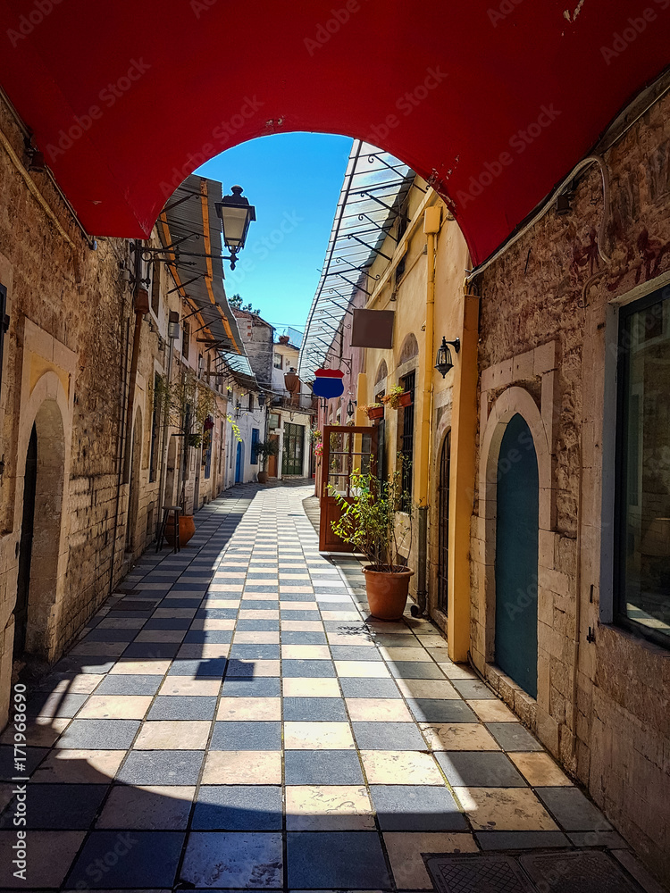 Fototapeta ulica w Iannina, Grecja