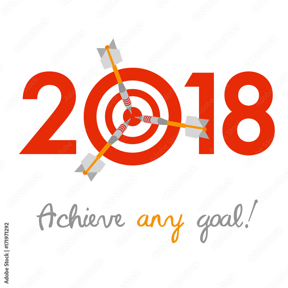 New Year 2018 business concept New Year 2018 business concept