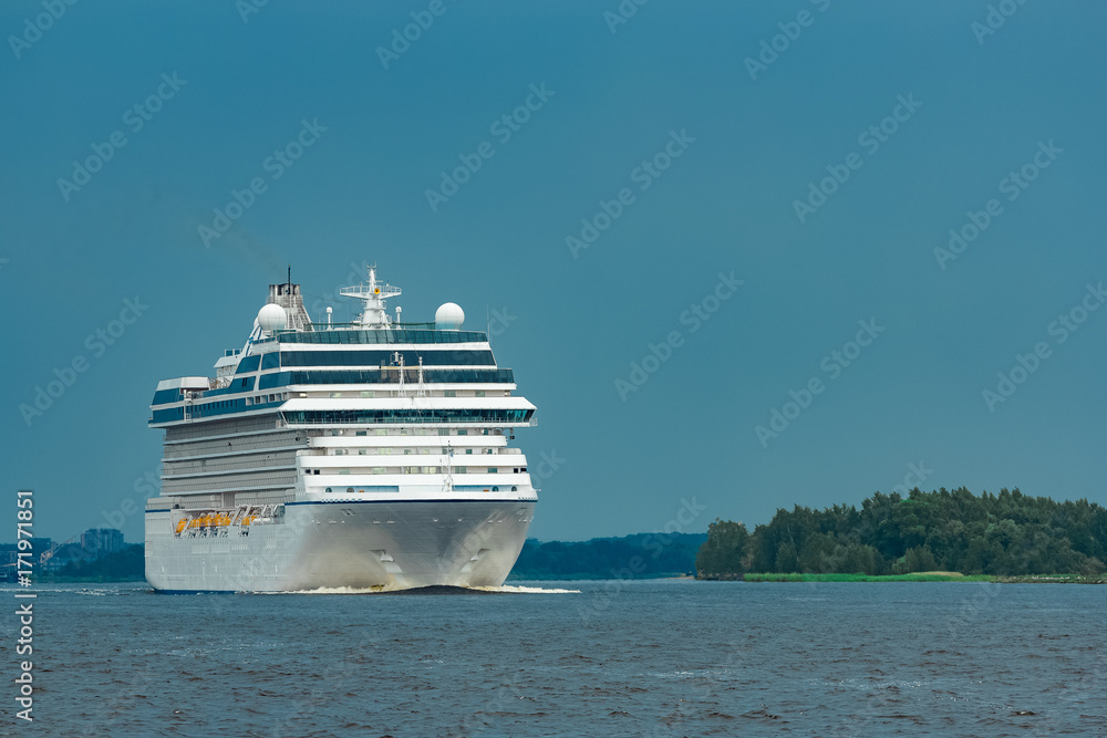 Cruise liner at summer Cruise liner at summer