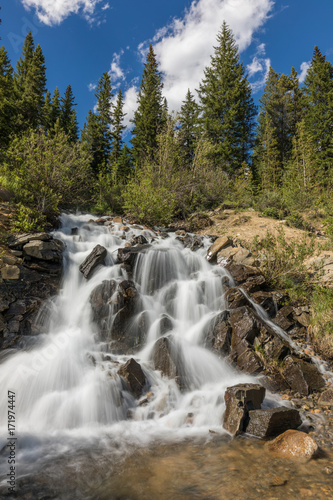 Scenic Mountain Waterfall in Colorado © natureguy