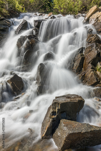 Scenic Mountain Waterfall in Colorado