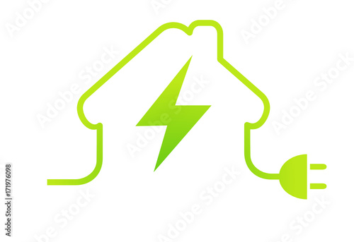 logo électricien maison
