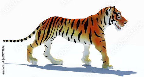 Cartoon Tiger  3D 