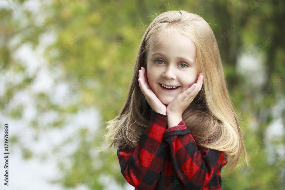 Portrait of a beautiful young little girl Portrait of a beautiful young little girl