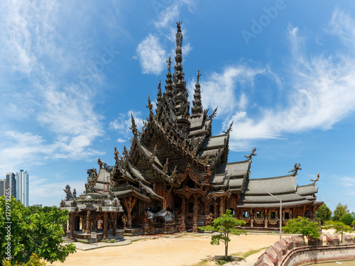 Wooden temple of Truth in Pattaya, Thailand