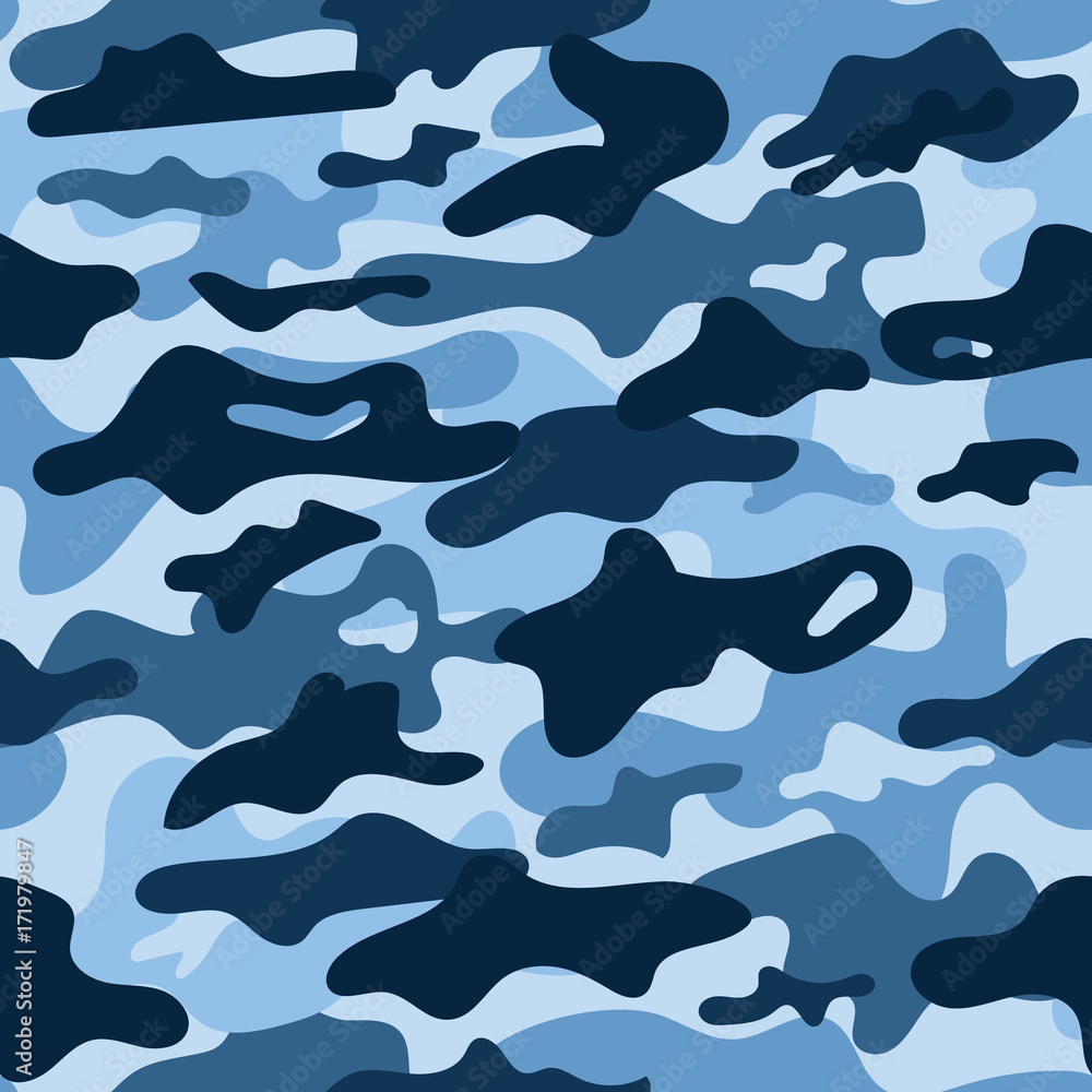 seamless pattern blue camouflage seamless pattern blue camouflage