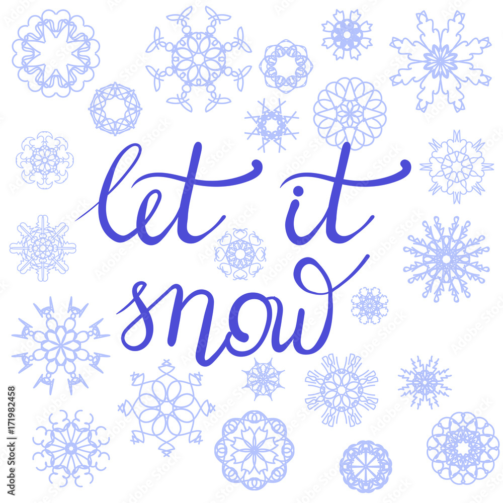 Winter Typographic Poster