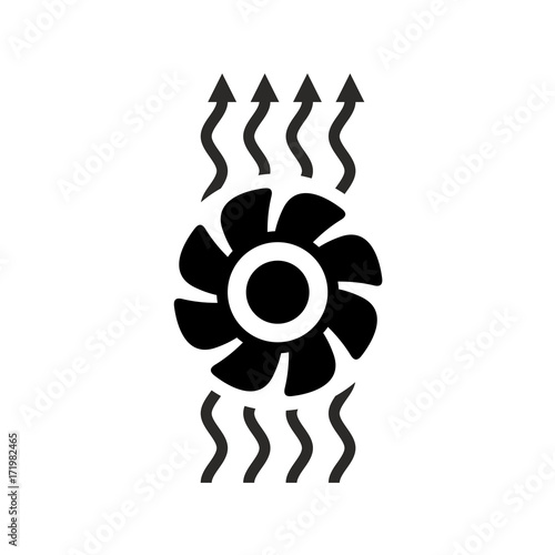 Exhaust fan ventilation icon